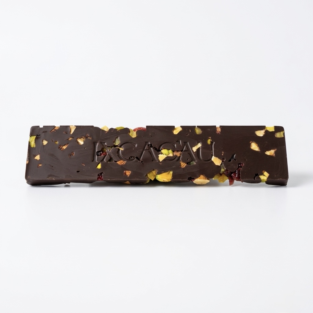 Barra de chocolate al 70% con frutos secos