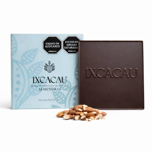 Barra de turrón de chocolate con almendras 75g