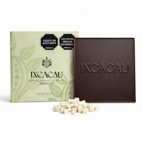 Barra de turrón de chocolate con nougat 75g