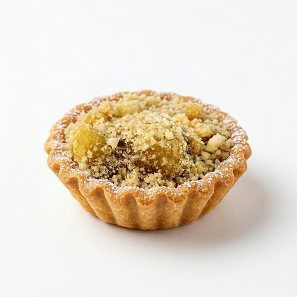 Mini apple crumble pie